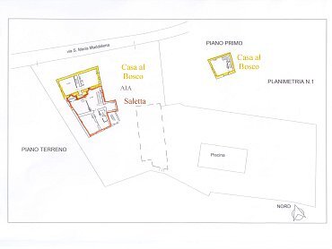 Planimetria Montereggi piano terra e primo