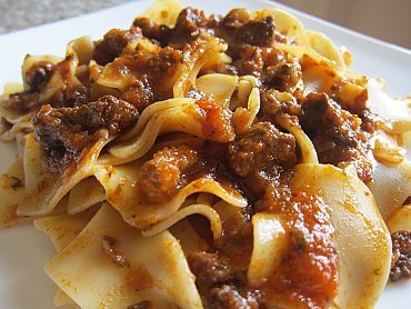 Maltagliati al ragù di cinghiale Maltagliati al ragù di cinghiale